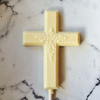 Cross lollipop for Easter or First Communion