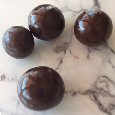 Dark chocolate malted milk balls
