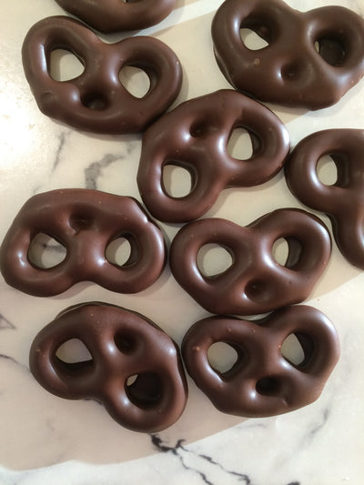 Dark Chocolate pretzels