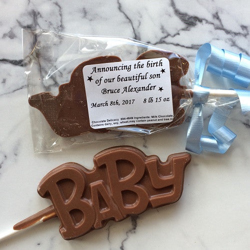 Chocolate Birth Announcement