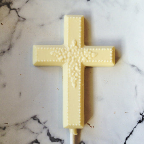 Cross lollipop for Easter or First Communion
