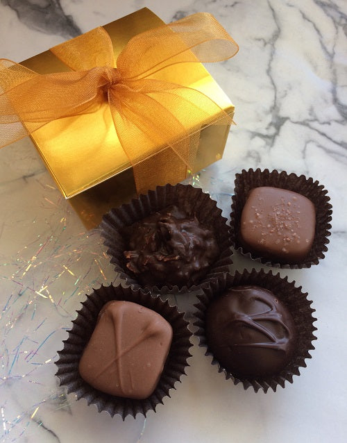 50th Anniversary Gold Box and Ribbon also offered in two piece size