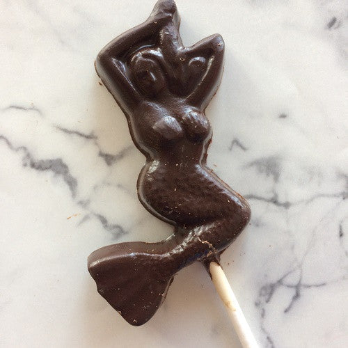 Chocolate mermaid lollipop, 1 oz
