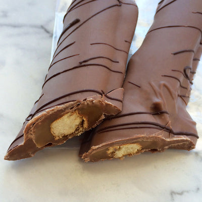 Caramel pretzel rod