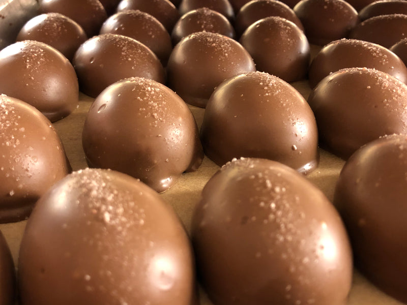 Sea salt caramel eggs