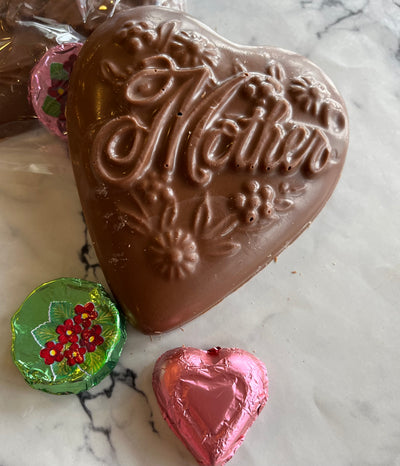 Mother Solid Chocolate Heart